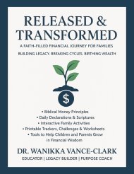 Released & Transformed: A Faith Filled Financial Journey for Families