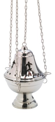 Nickle Plated Thurible H 17 cm