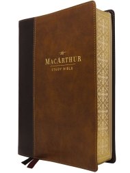 NASB, MacArthur Study Bible, Brown Leathersoft, 1995 Text, Comfort Print, Limited Edition