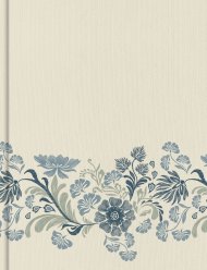 CSB Notetaking Bible, Large Print Edition, Cream Floral Clot