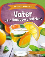 Water As A Necessary Nutrient