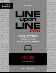 Psalms: Vol 11 - Line Upon Line PRO Bible Study Series