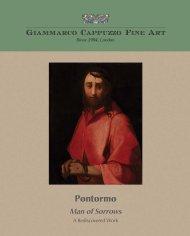 Pontormo – Man of Sorrows. A Rediscovered Work