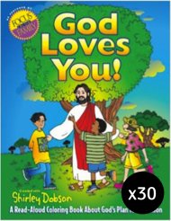 30 x God Loves You Colouring Book