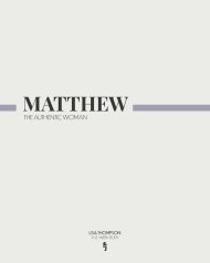 Matthew: The Authentic Woman