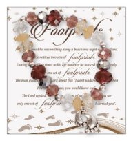 Footprints Beaded Bracelet