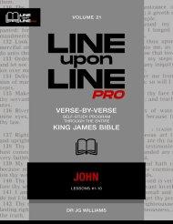John: Vol 21 - Line Upon Line PRO Bible Study Series
