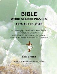 Bible Word Search Puzzles: Acts and Epistles