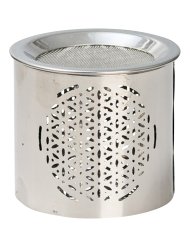 Silver Steel Incense Burner H 6 cm