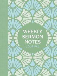 Weekly Sermon Notes Journal