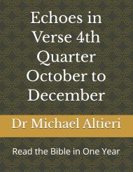 Echoes in Verse 4th Quarter October to December: Read the Bible in One Year
