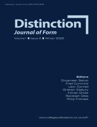 Distinction. Journal of Form.  Volume 1, Issue 2, Winter 2025
