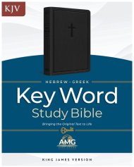 KJV Hebrew-Greek Key Word Study Bible, Black, Indexed