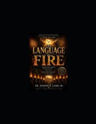 THE LANGUAGE OF FIRE: Pentecost, Tongues, and the Government of the Spirit