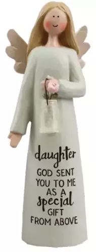 Resin 5 inch Message Angel/Daughter