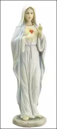 Veronese Resin Statue 8 1/4 inch S.H.of Mary