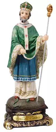 Florentine 8 inch Statue-Saint Patrick