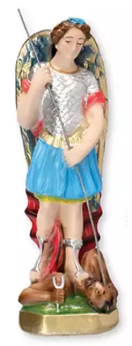 8 inch Plaster Statue/St.Michael