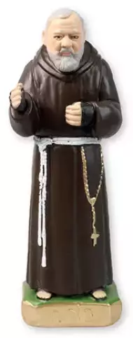 8 inch Plaster Statue/Padre Pio