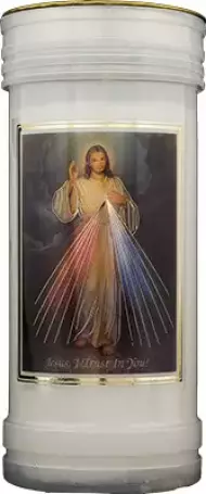 Single Pillar Candle - Divine Mercy