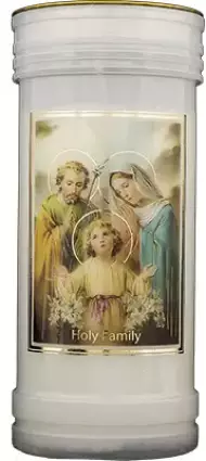 Single Pillar Candle - Holy Family