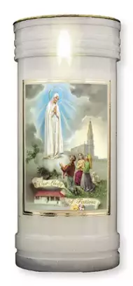 Single Pillar Candle - Our Lady of Fatima