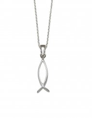 Sterling silver Deep Fish Pendant