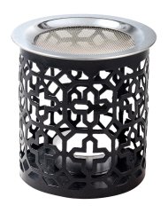 Black Steel Incense Burner H 8 cm