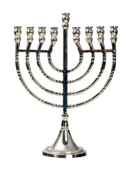 Nickel Plated Chanuka H 21.5 cm