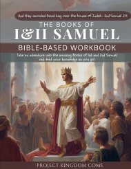 The Book of 1st and 2nd Samuel I Kids Workbook to Help Children Study and Understand the Bible I Biblical quizzes for kids ages 9 and above: Bible-Bas