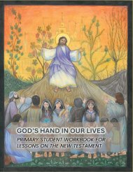God's Hand In Our Lives: Primary Student Workbook for Lessons on the New Testament