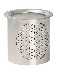 Iron Silver Incense Burner H 8 cm