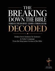 Breaking Down the Bible: Series II: The Journey | Joshua Through Job Decoded