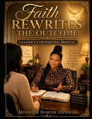 Faith Rewrites the Outcome: Leader's Counseling Manual