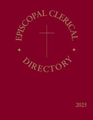 Episcopal Clerical Directory 2025