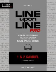 1-2 Samuel: Vol 7 - Line Upon Line PRO Bible Study Series
