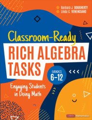 Classroom-ready Rich Algebra Tasks, Grades 6-12