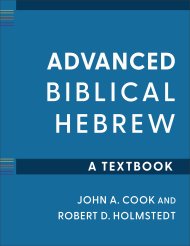 Advanced Biblical Hebrew