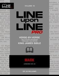 Mark: Vol 19 - Line Upon Line PRO Bible Study Series
