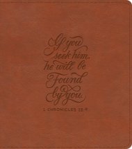 ESV Journaling Study Bible (TruTone, English Saddle, 1 Chronicles 28:9 Design)