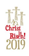 Candle Transfer - Christ Is Risen Three Crosses