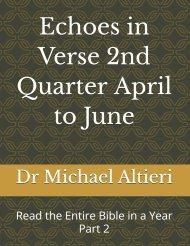 Echoes in Verse 2nd Quarter April to June: Read the Entire Bible in a Year Part 2