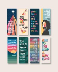 Pack of 8 Christian Bookmarks. (Set Two)