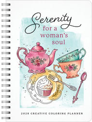 2028 Creative Coloring Planner Serenity for a Woman's Soul