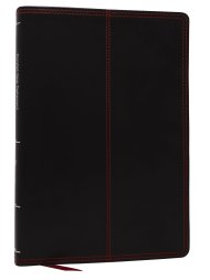 NKJV-NET Parallel New Testament with NET Translators' Notes, Black Leathersoft, Red Letter, Comfort Print