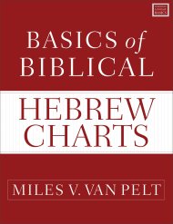 Basics of Biblical Hebrew Charts