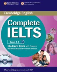 Complete Ielts Bands 4-5 Student's Pack (Student's Book with Answers and Class Audio CDs (2)) [With CDROM]