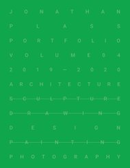 Jonathan Plass: Portfolio Volume 04