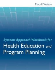 Systems Approach Workbook For Health Education & Program Planning