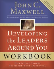 Developing the Leaders Around You Workbook